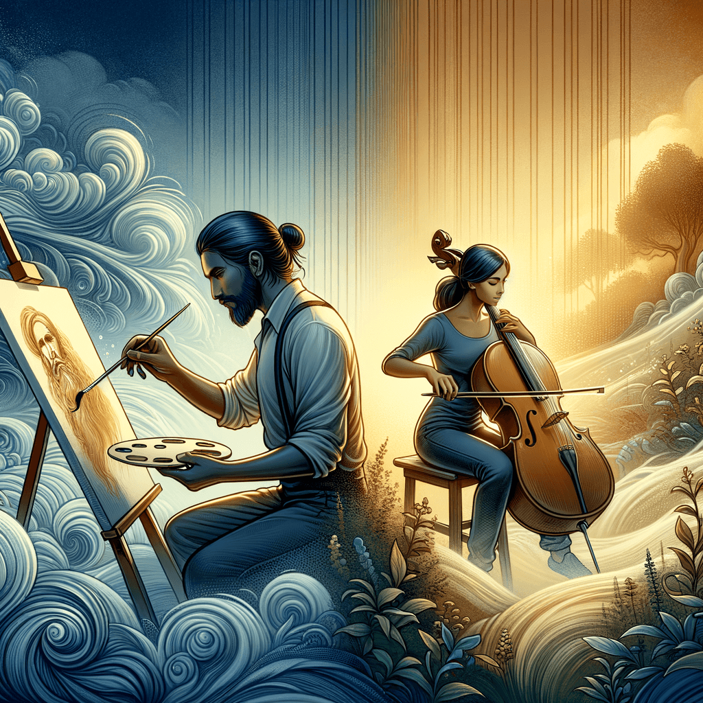 El talento es un interés perseguido. Cualquier cosa que estés dispuesto a practicar, puedes hacerla. — Bob Ross