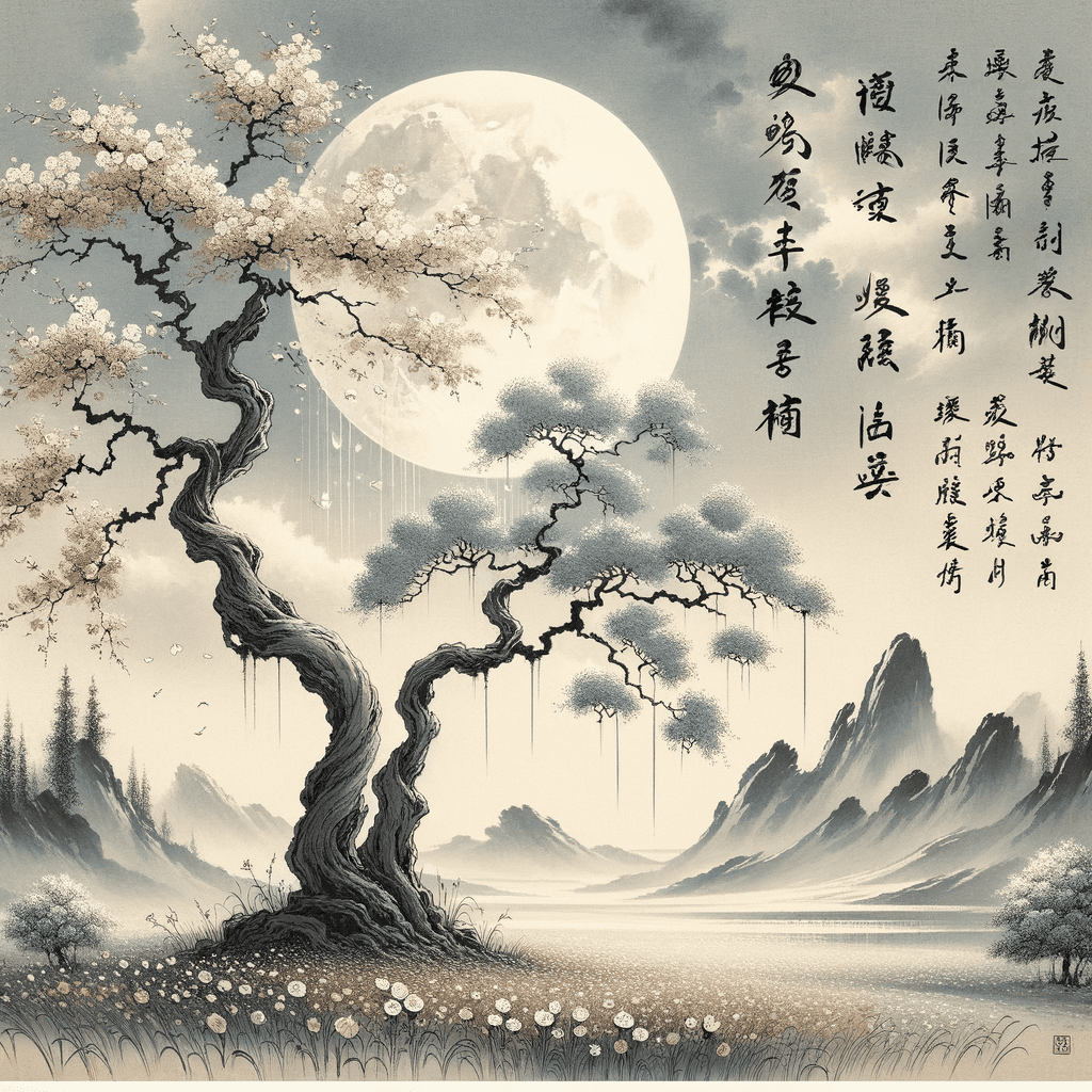 Gentle breeze and light rain, spring flowers and autumn moon, enduring friendship, never ending in this lifetime.
