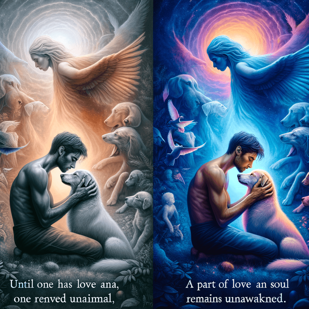 Hasta que uno haya amado a un animal, una parte de su alma permanece sin despertar. — Anatole France