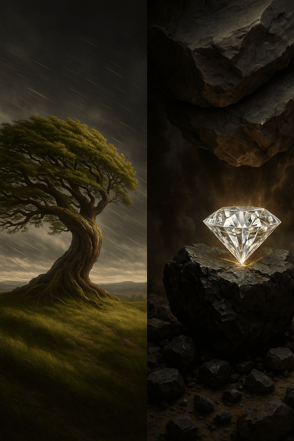 When we long for life without difficulties, remind us that oaks grow strong in contrary winds and diamonds are made under pressure. — Peter Marshall