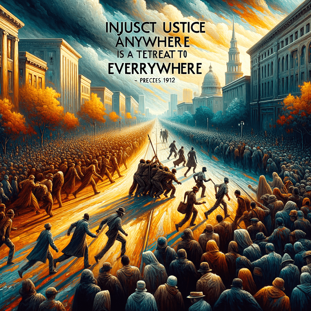 Injustice anywhere is a threat to justice everywhere. — Martin Luther King Jr., United States.