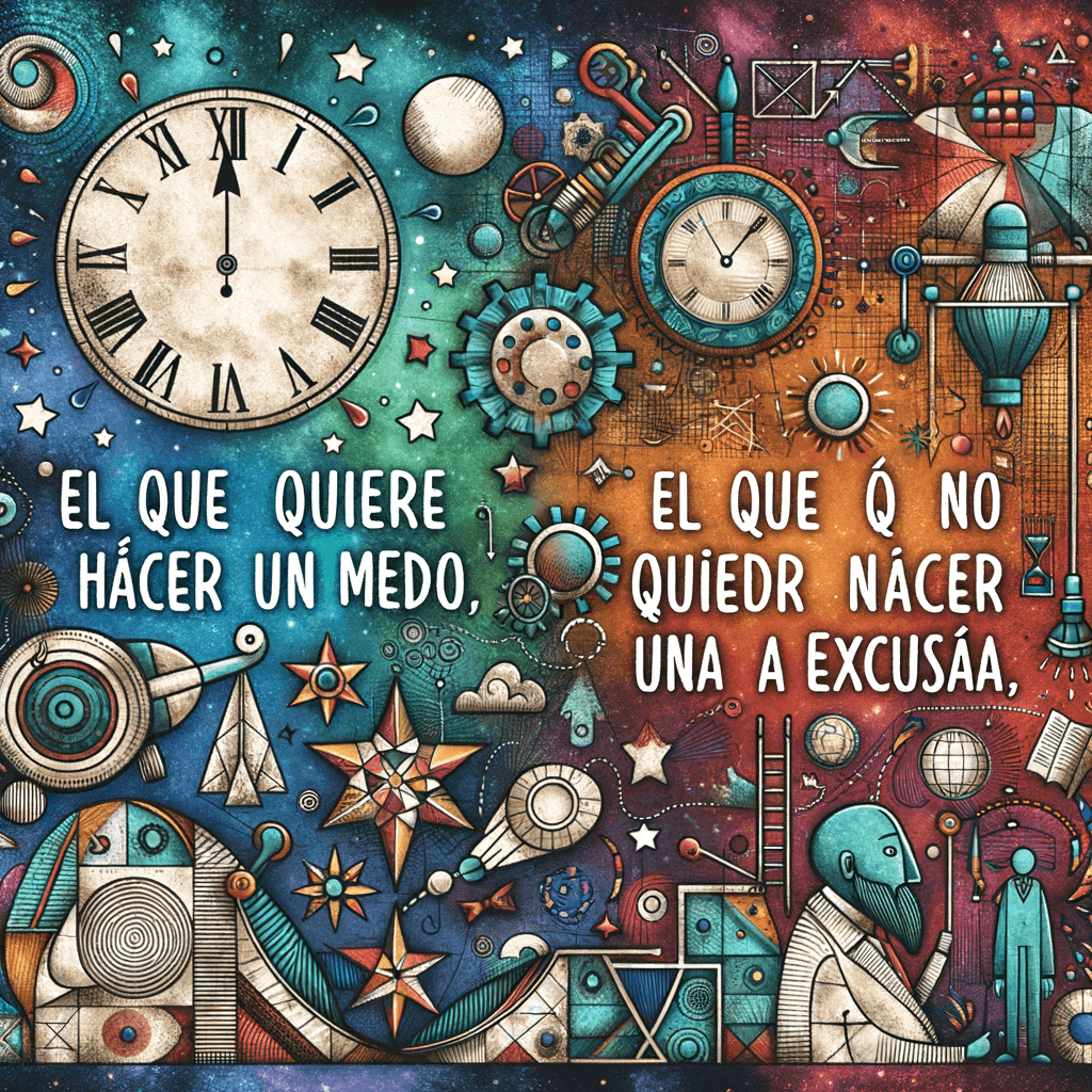 El que quiere hacer algo, encuentra un medio; el que no quiere hacer nada, encuentra una excusa.