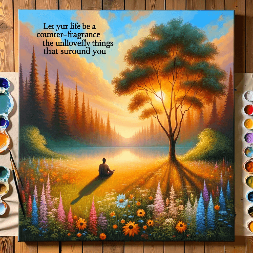 Deja que tu vida sea una fragancia contraria a las cosas desagradables que te rodean. — John O’Donohue
