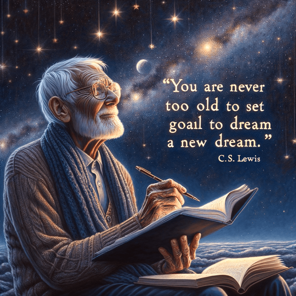 You are never too old to set another goal or to dream a new dream. — C.S. Lewis