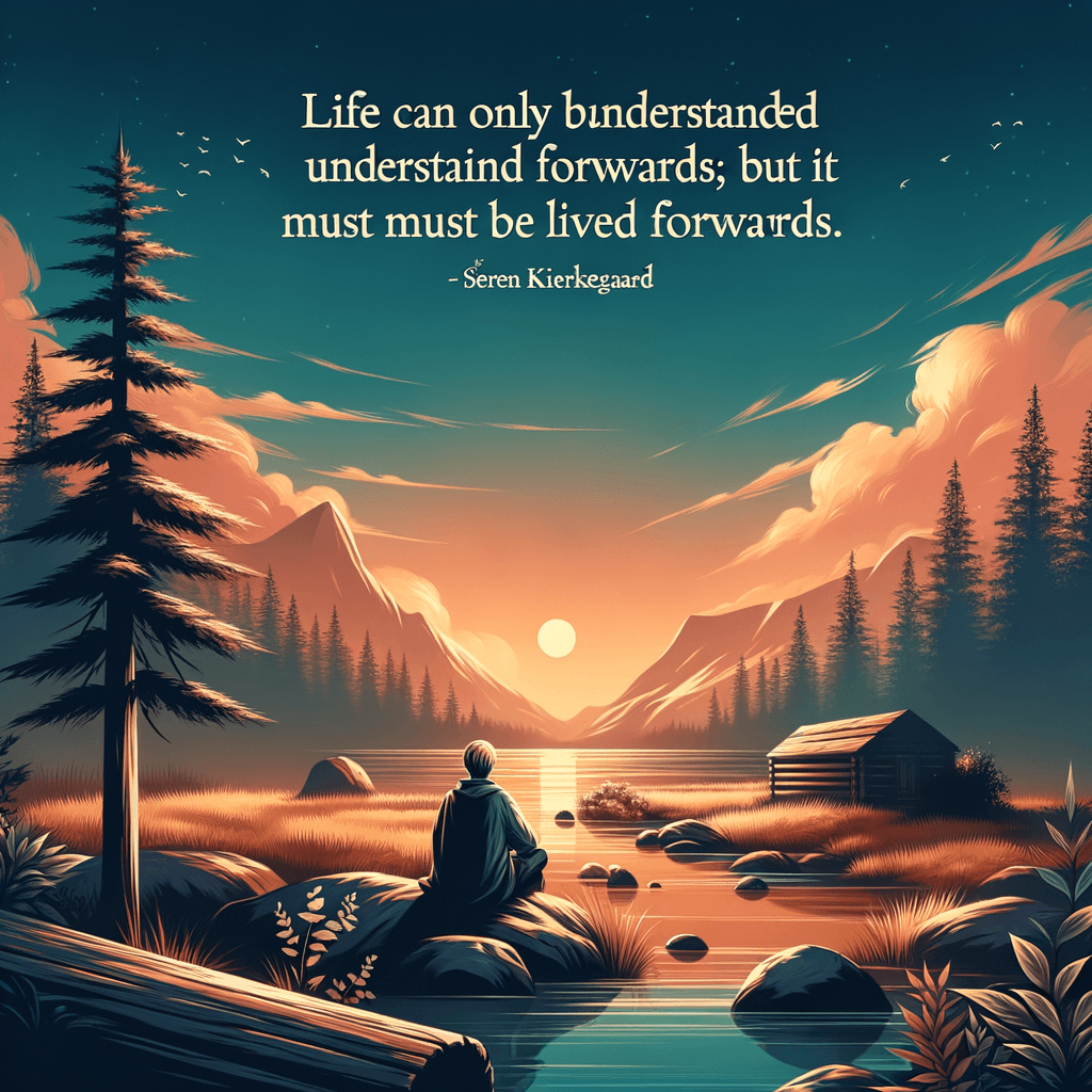 La vida solo se puede entender hacia atrás; pero debe vivirse hacia adelante. — Søren Kierkegaard
