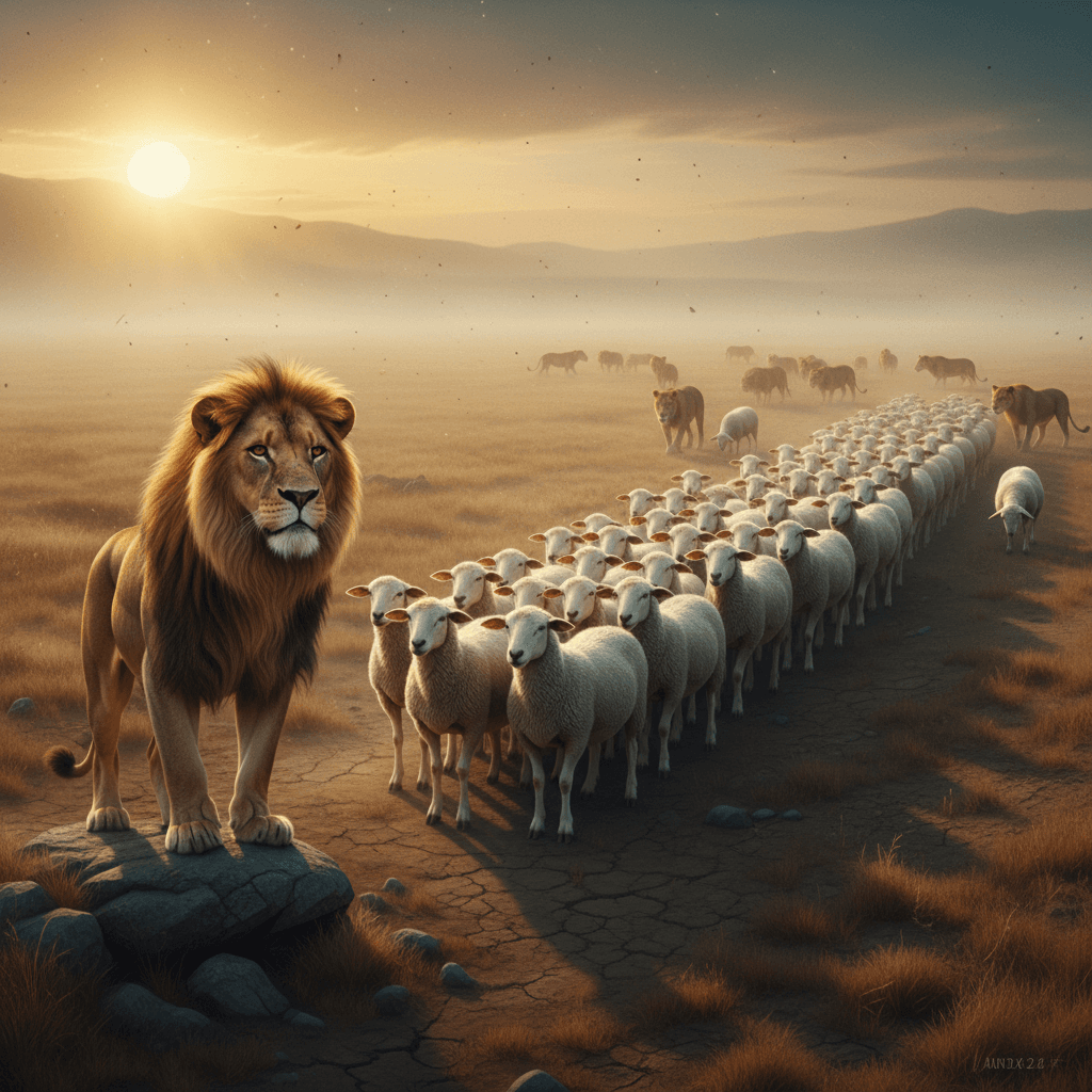 An army of sheep led by a lion can defeat an army of lions led by a sheep. — Chinua Achebe
