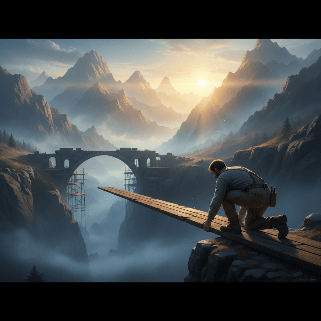 Los puentes más fuertes comienzan como tablones individuales colocados con determinación. — Séneca