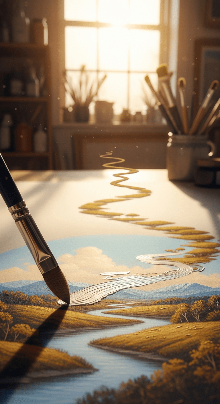 Una visión clara convierte simples trazos en un cuadro perdurable. — Virginia Woolf