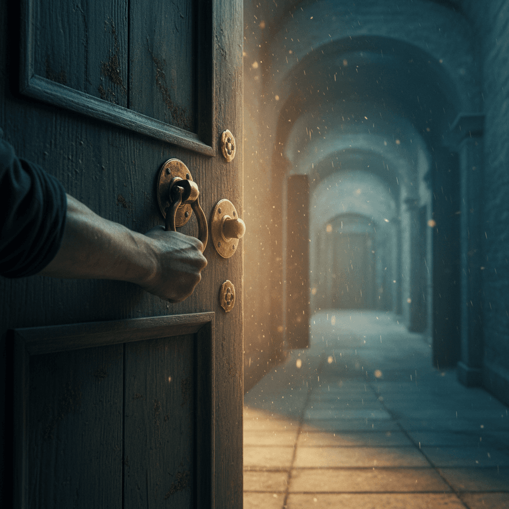 When doors feel heavy, knock with persistence until hinges remember their duty. — Haruki Murakami