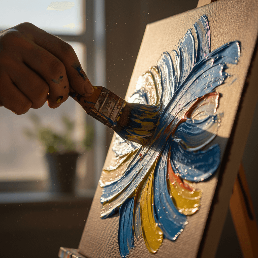 Pintar al ritmo del corazón, diálogo con el lienzo Pinta con la urgencia del latido de tu corazón y el lienzo te responderá. — Vincent van Gogh