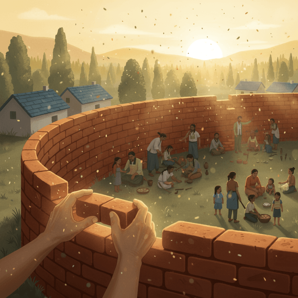 Habilidades como ladrillos, refugio para muchos Construye tus habilidades como si fueran ladrillos; una pared sólida brinda refugio a muchos. — Book