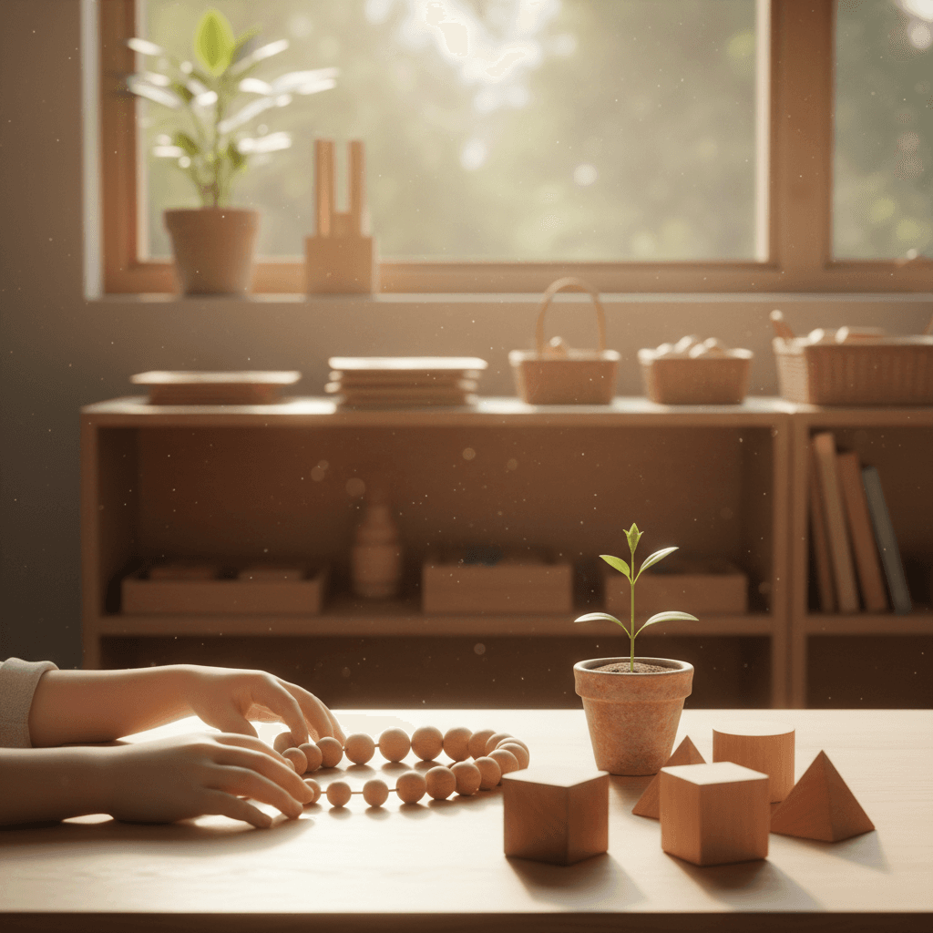 Prepara tus manos y tu mente para el trabajo; el aprendizaje florece en logro. — Maria Montessori