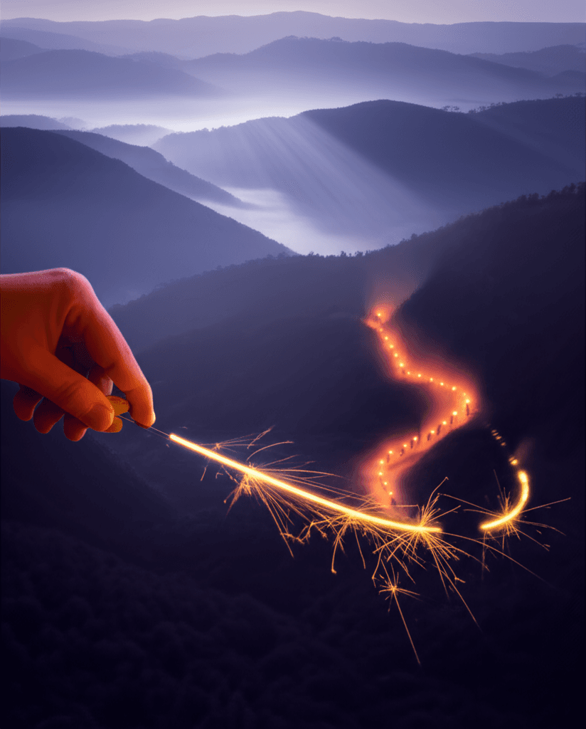 De la chispa al fuego: pensar y actuar Que el pensamiento sea la chispa y la acción la llama duradera. — Virginia Woolf