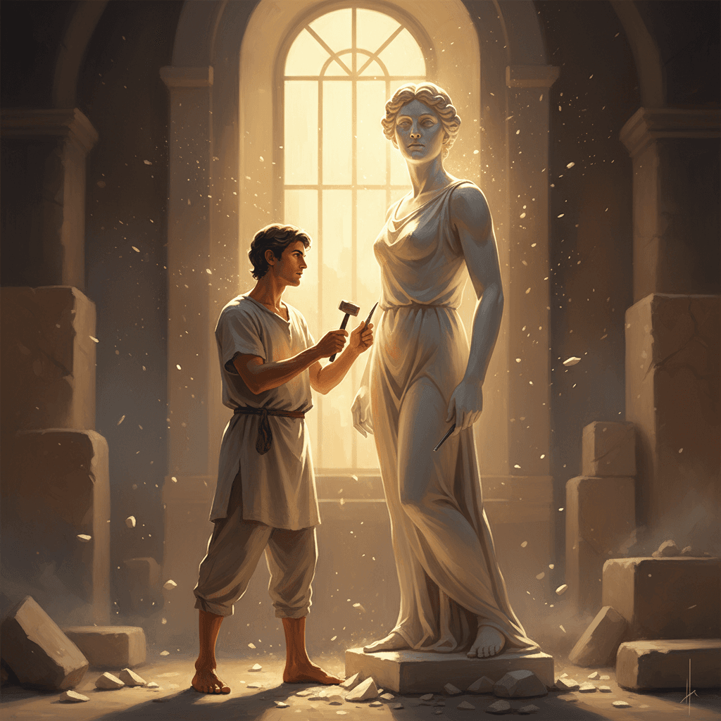 Carving Character Through Disciplined Daily Practice Every discipline you keep chisels the statue of who you will be. — Marcus Aurelius