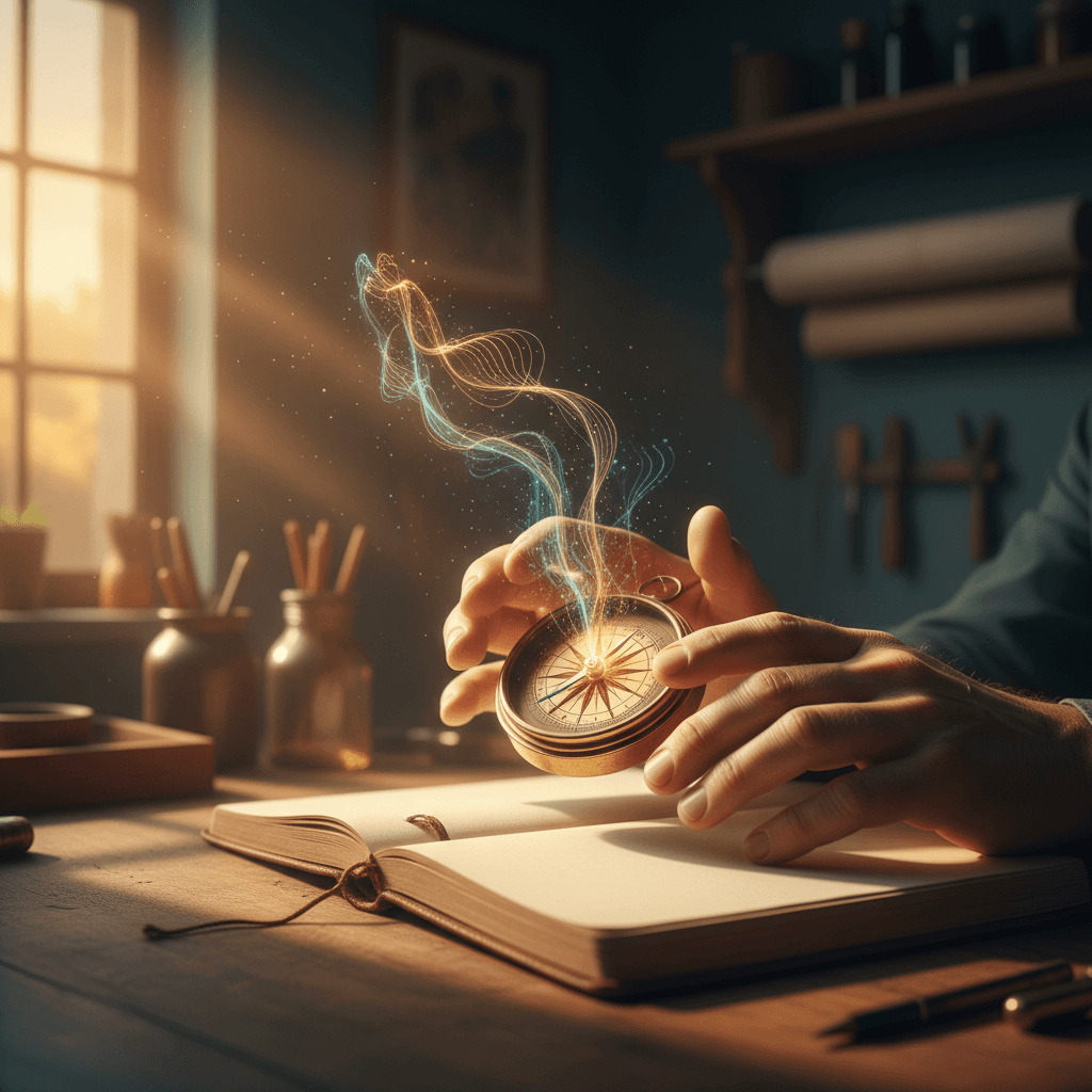 Let your voice be the compass that guides your hands. — Chinua Achebe