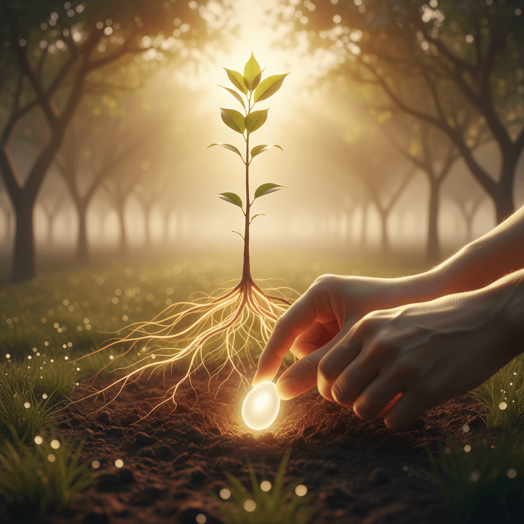 Plant intentions deep; tender them with deeds until they become trees of meaning. — Kahlil Gibran