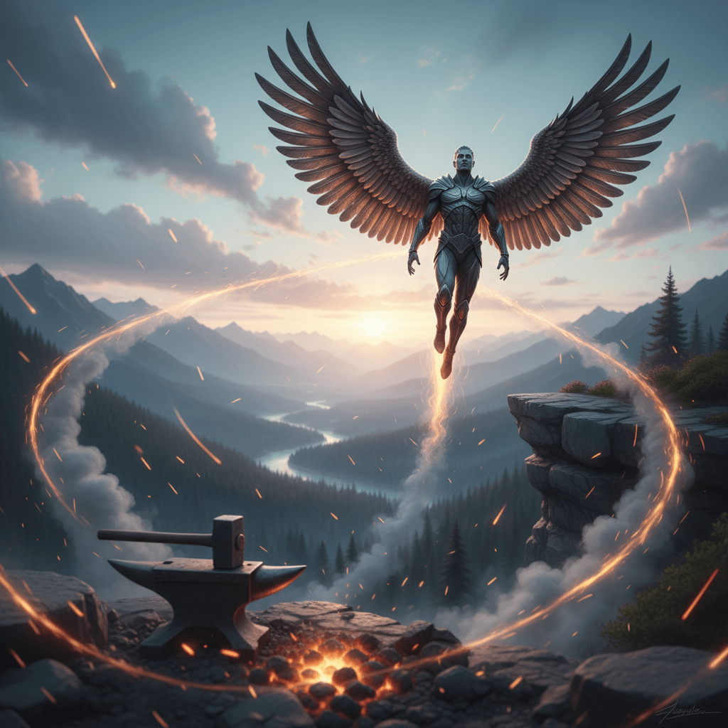 Forge discipline into wings and fly farther than desire alone — Marcus Aurelius