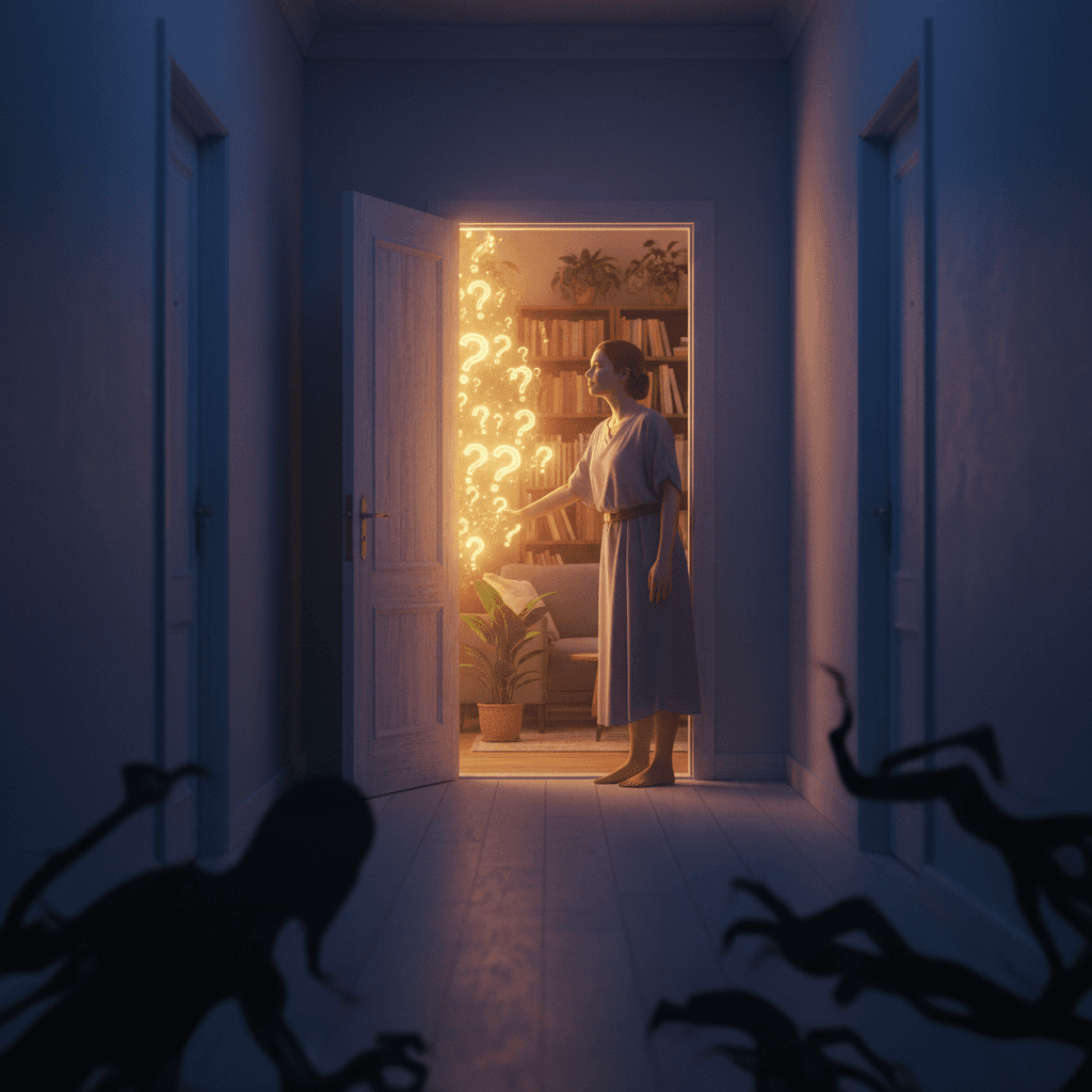 When fear knocks, open the door and let curiosity lead the conversation. — Václav Havel