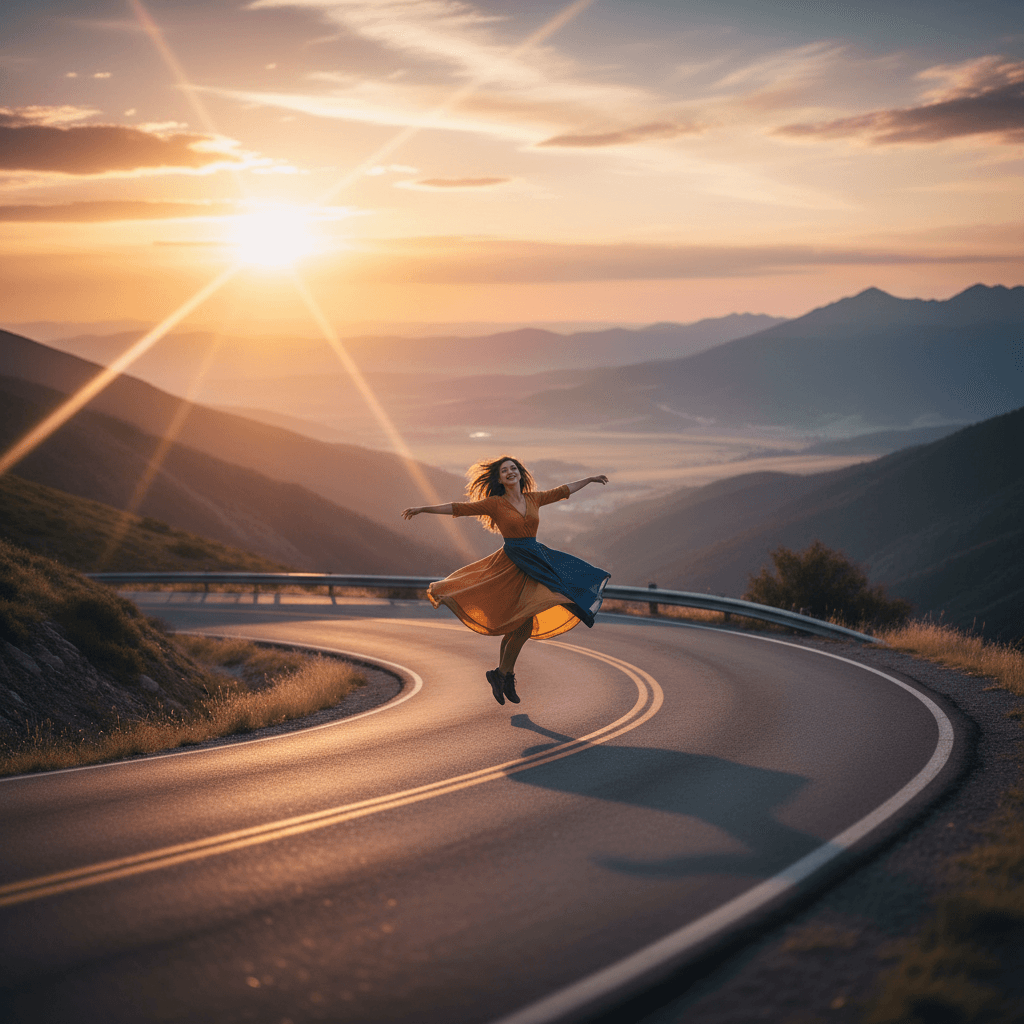 When the road bends, dance into the new view instead of longing for the old one — James Baldwin