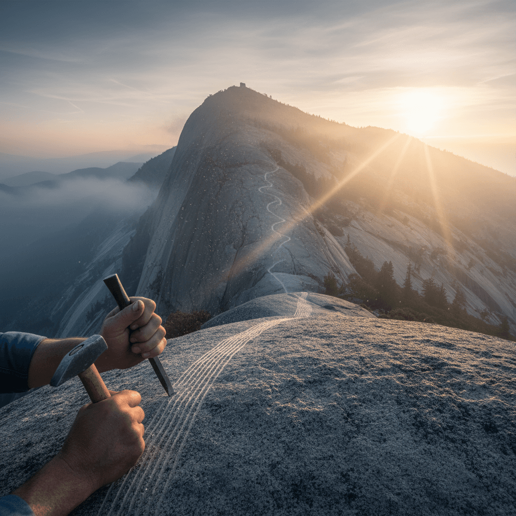 Strike with steady patience; even mountains yield to small, sure hands. — Sun Tzu