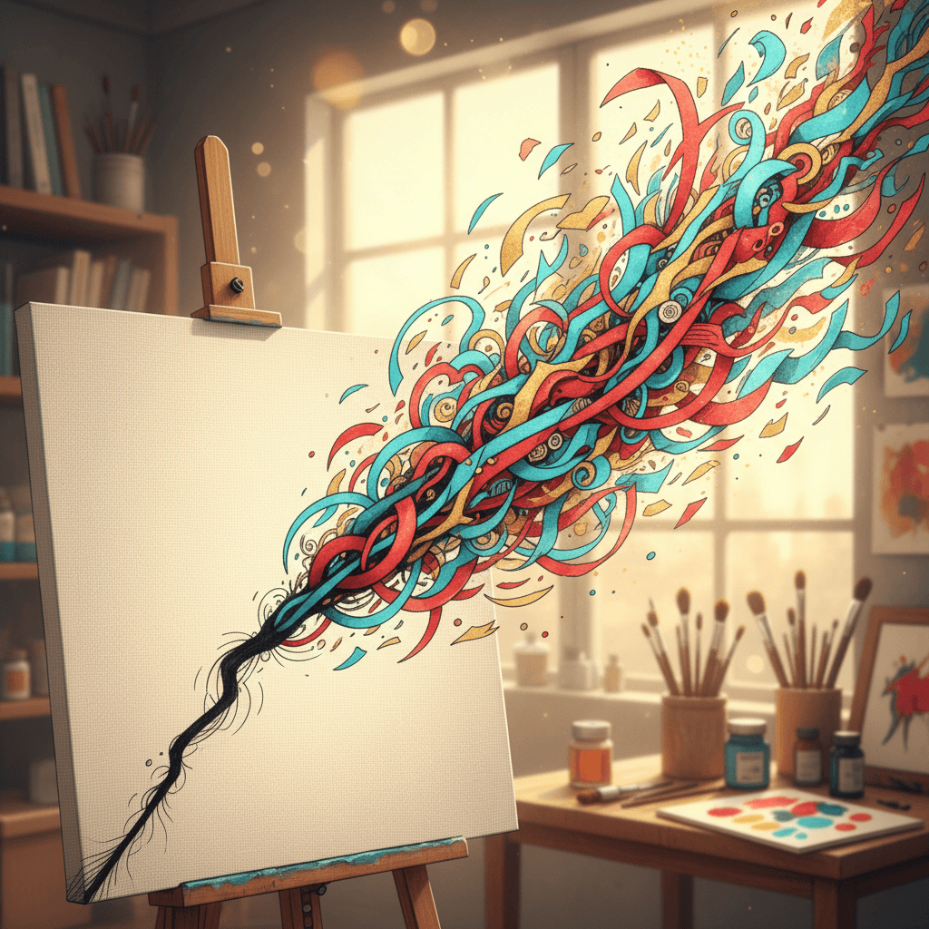 La gran obra nace de pequeñas rebeldías inesperadas Comienza con una sola línea inesperada; las obras maestras suelen empezar como pequeñas rebeldías. —