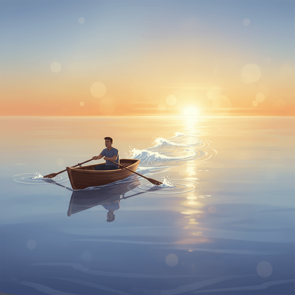 Row toward possibility even when the sea is flat; motion summons the tide — Simone de Beauvoir