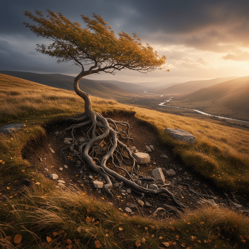 Bend with the winds of change, but set your roots deep enough to stand. — Seneca