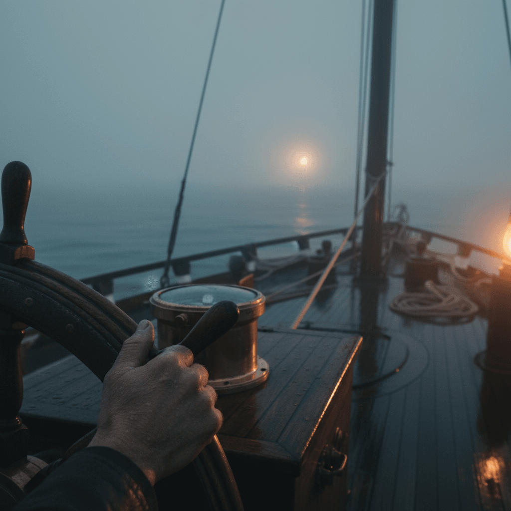 A single steady hand can steer a ship through fog; be that hand. — Amelia Earhart