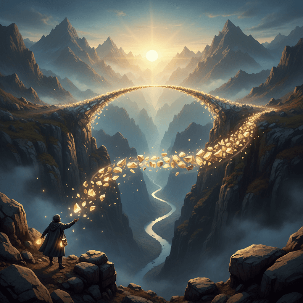 Reúne tus fragmentos de valentía; juntos construirán un puente. — Sun Tzu