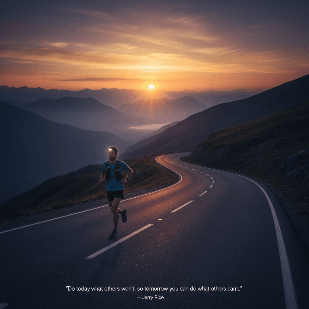 Haz hoy lo que otros no harán, para que mañana puedas hacer lo que otros no podrán. — Jerry Rice