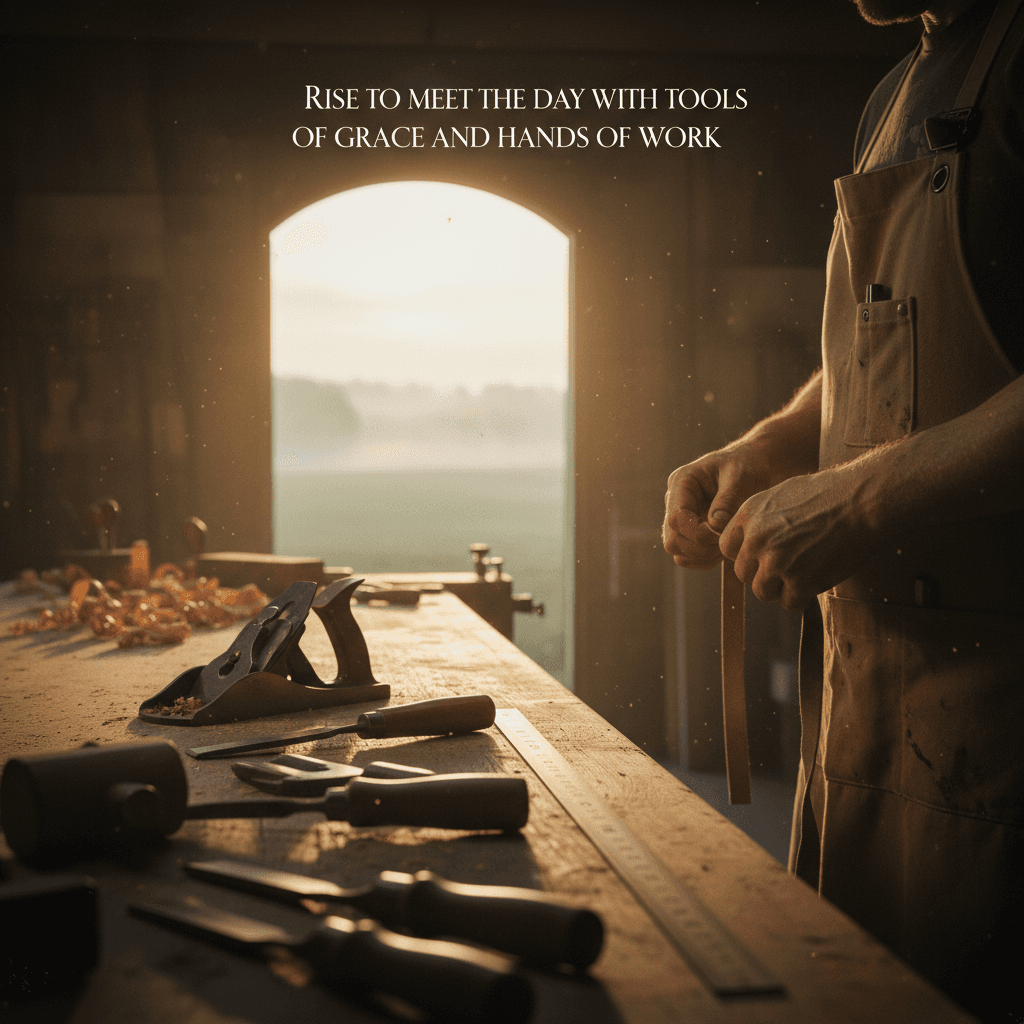 Rise to meet the day with tools of grace and hands of work. — Jane Goodall