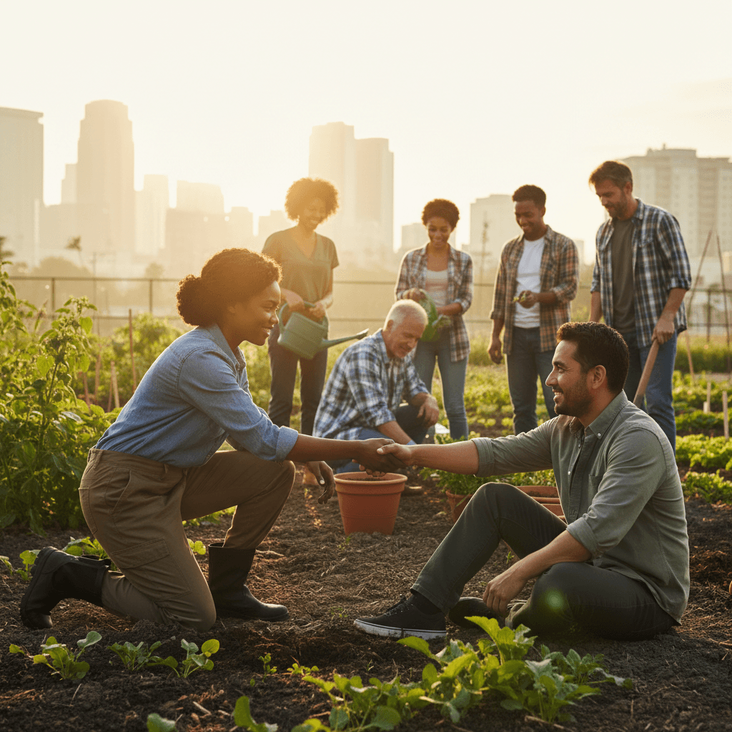 Offer your hand first; leadership begins where service takes root. — Chinua Achebe