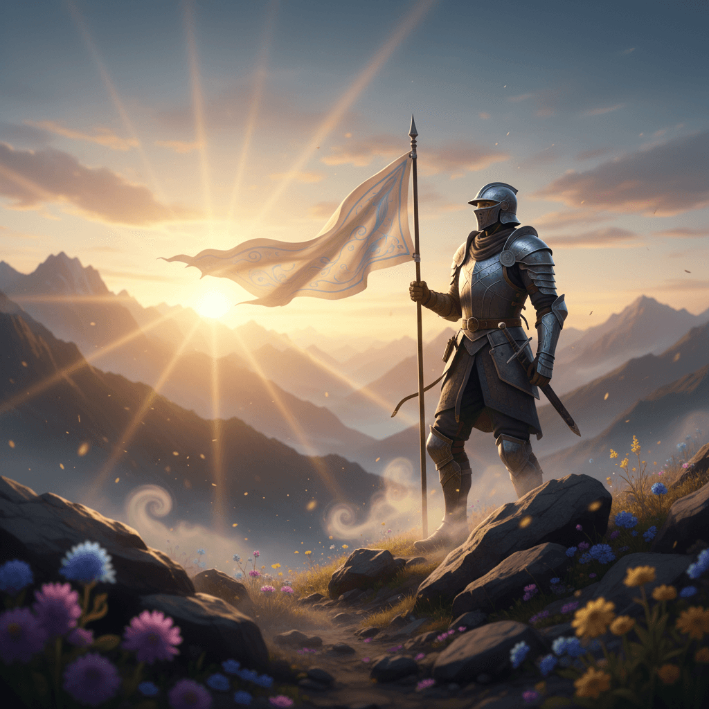 像穿上盔甲一样穿上坚韧,像举起旗帜一样举起善良。——萨福