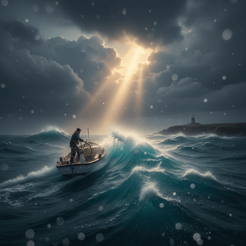 风暴来时 学会掌舵 本领自长 以险为师 由难生慧 持续精进