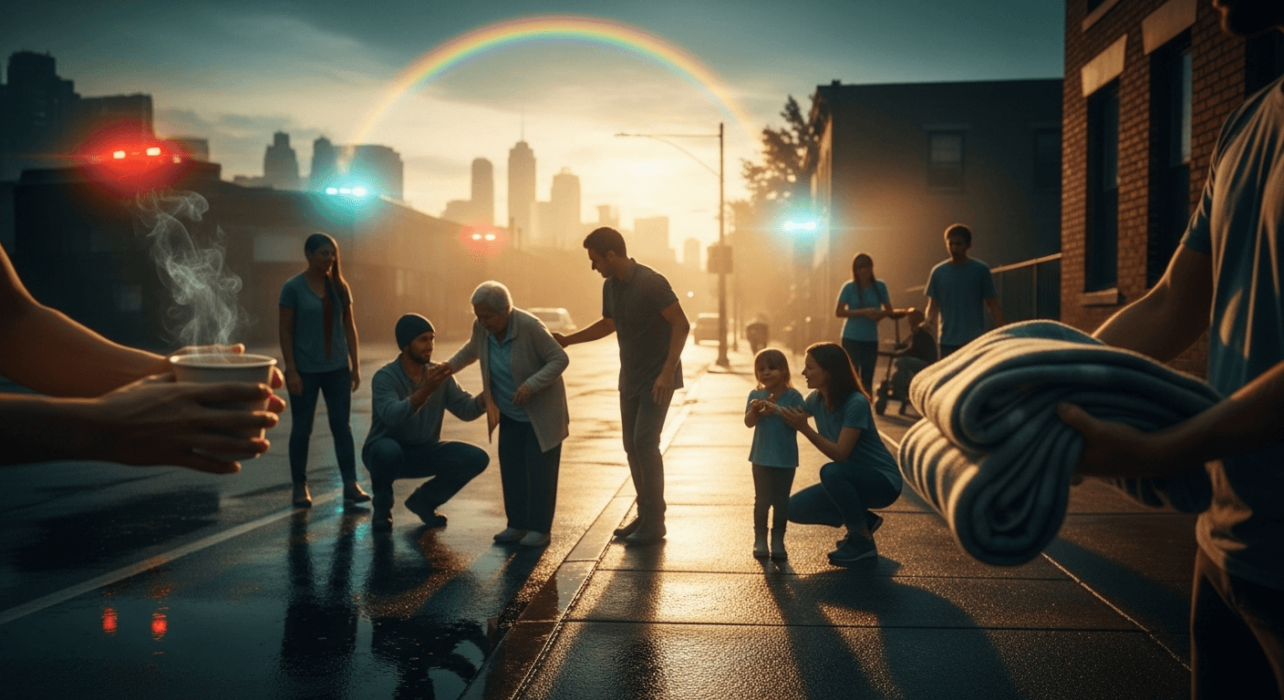 Busca a los que ayudan, encuentra esperanza Busca a los que ayudan. Siempre encontrarás gente que ayuda. — Fred Rogers