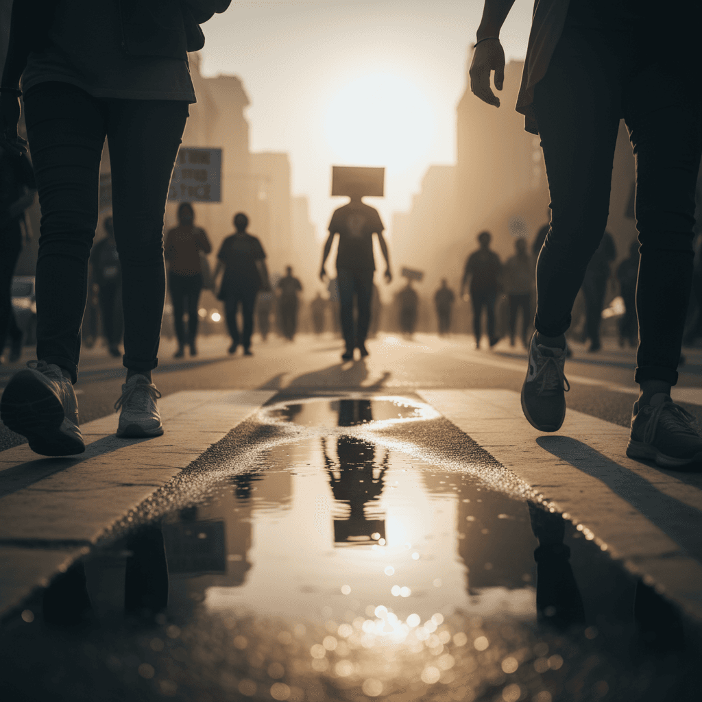 Habla con tus pies tanto como con tus palabras; la justicia avanza cuando cumplimos lo que decimos — Desmond Tutu