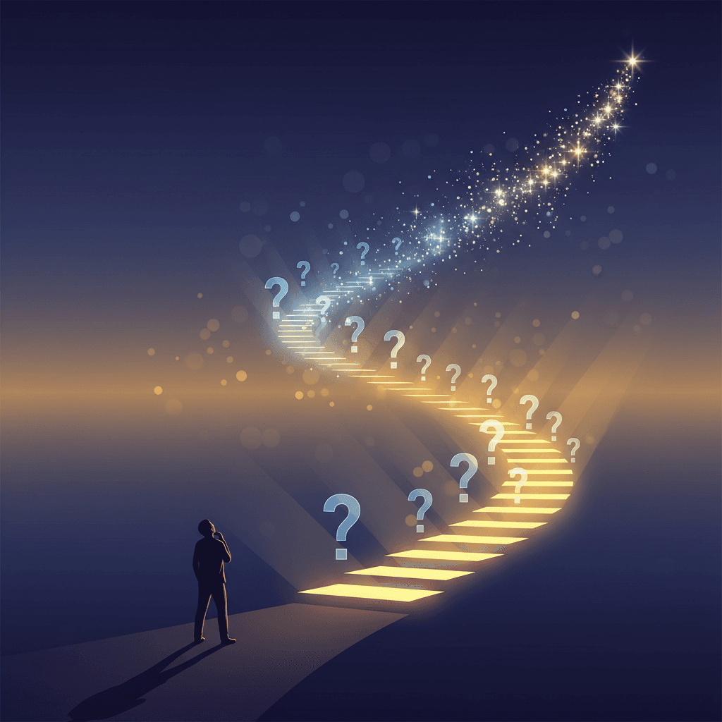 Turn every question into a step forward; curiosity is the first motion of progress. — Rumi