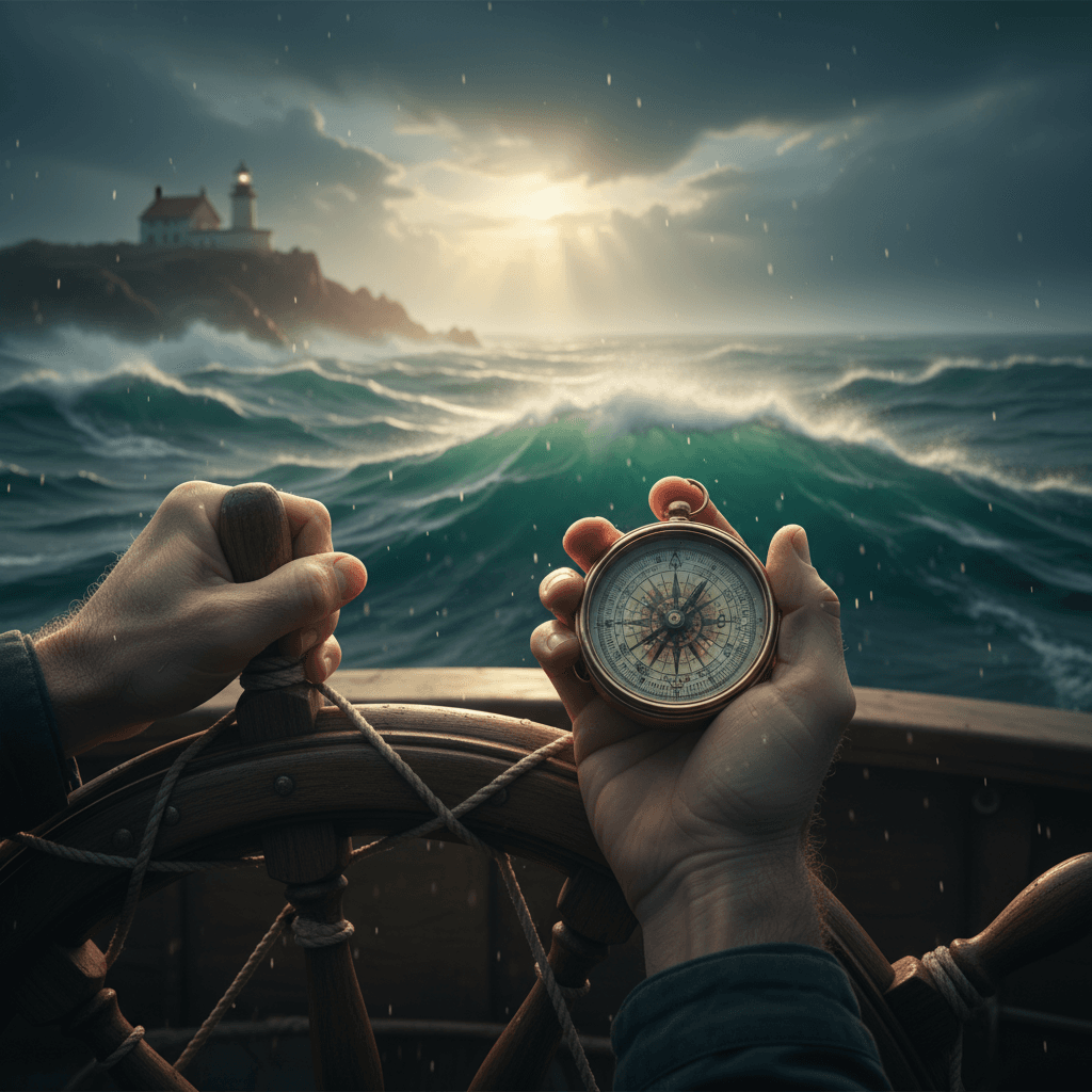 Choose compassion as your compass and you will navigate storms with steady hands. — Desmond Tutu