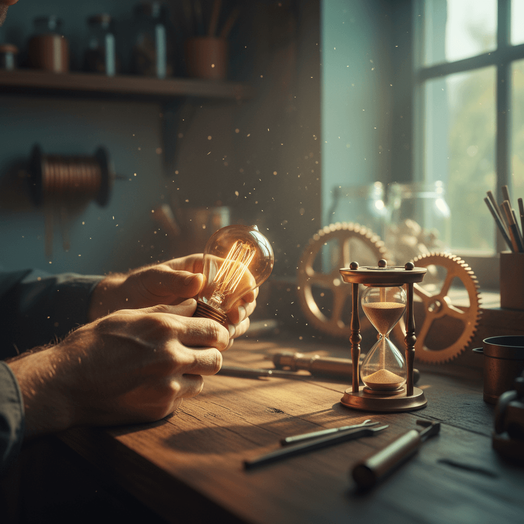 Las ideas brillantes piden trabajo; dales tus manos y tu tiempo. — Haruki Murakami