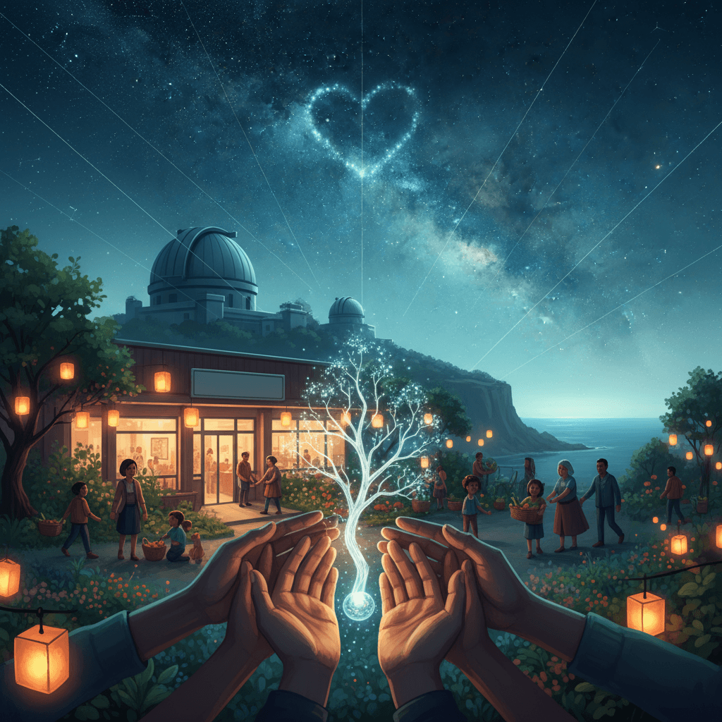 Ciencia con corazón: conocimiento que sirve a todos Transforma la ciencia en bondad; el conocimiento sin compasión está incompleto. — Carl Sagan