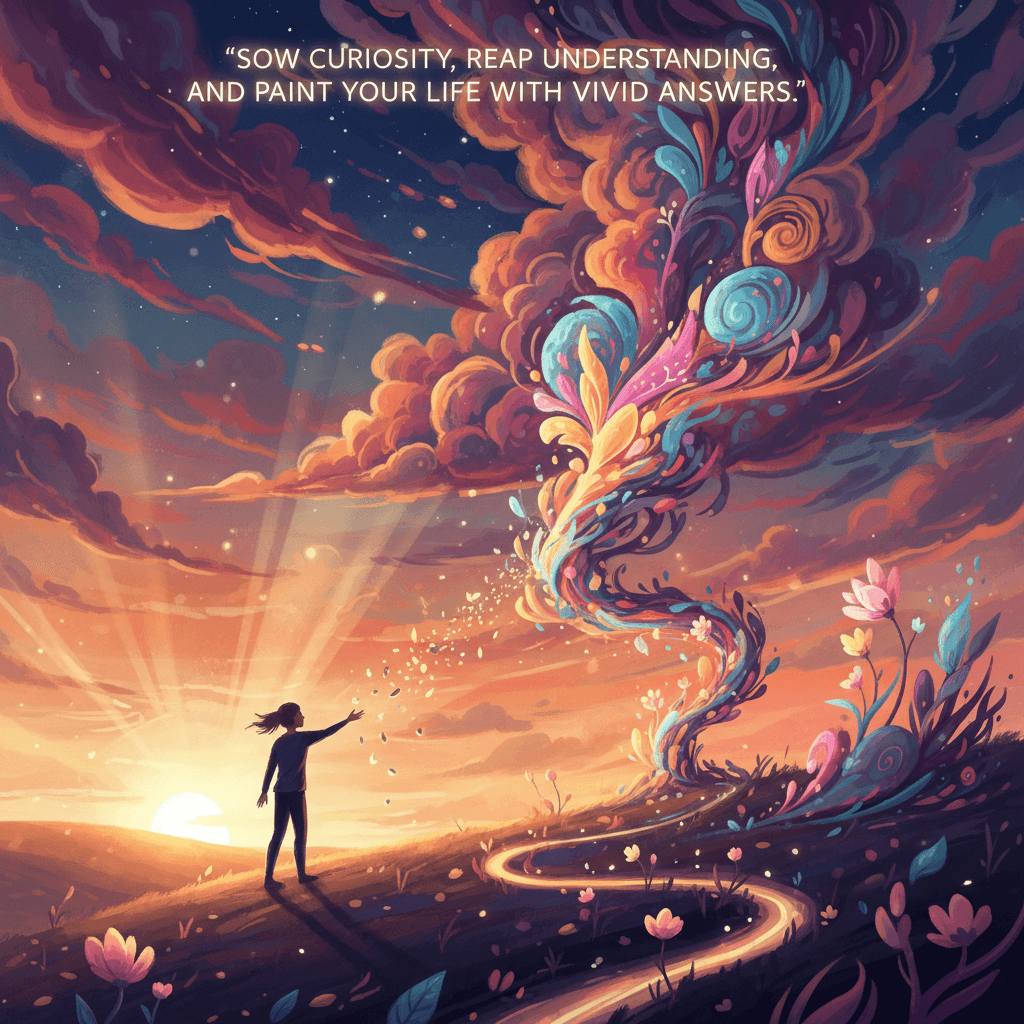 Sow curiosity, reap understanding, and paint your life with vivid answers — Pablo Neruda