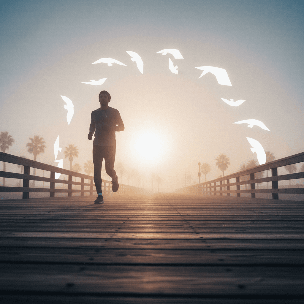 Corre hacia las páginas en blanco; la rutina crea las historias que recordarás. — Haruki Murakami