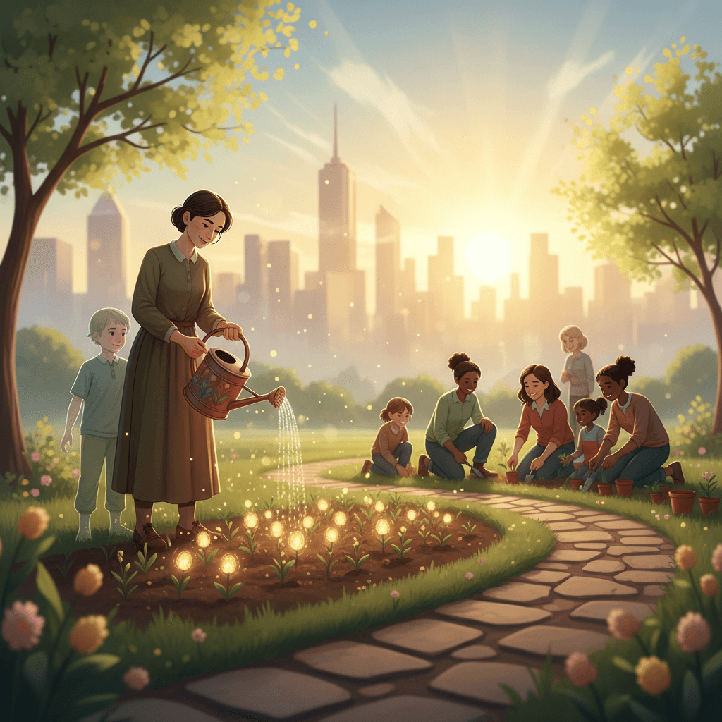 Nutre al niño que llevas dentro; de la bondad feroz brota el mundo que deseas construir. — Gabriela Mistral