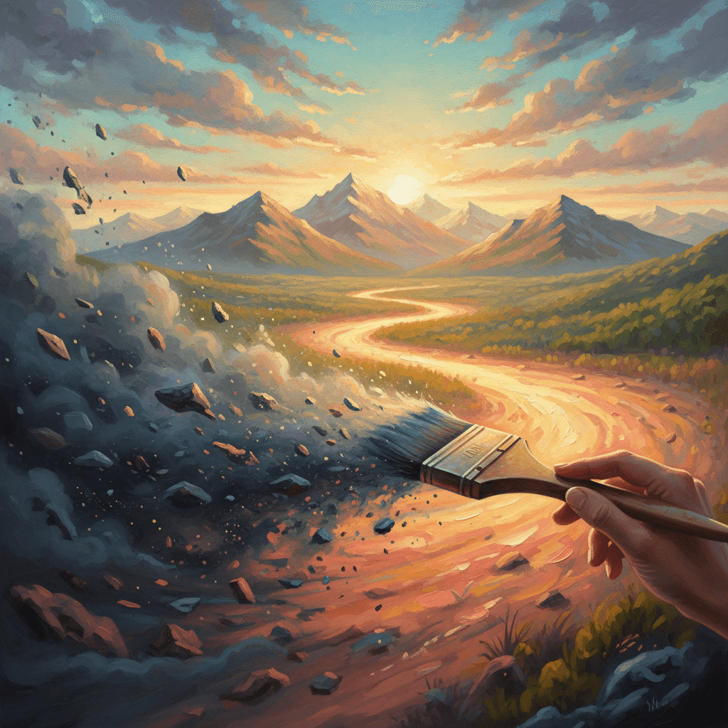 将恐惧如尘埃般拂去,绘出你想要过的人生。——乔治亚·欧姬芙