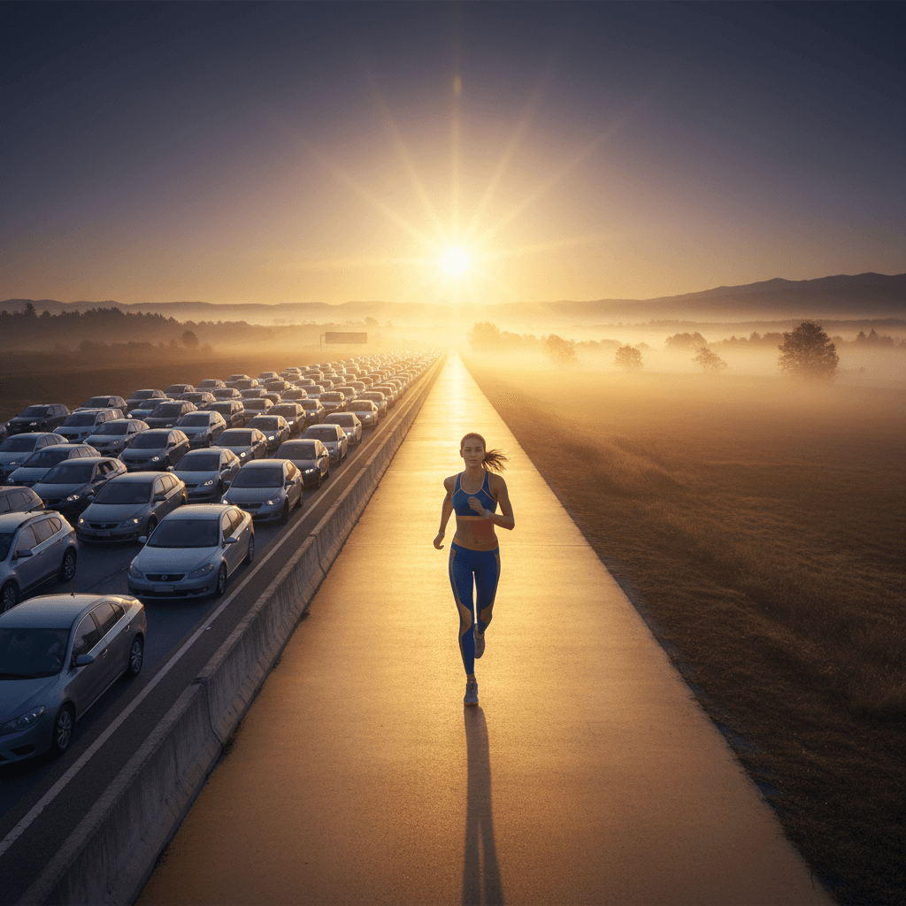 There is no traffic jam along the extra mile. — Roger Staubach