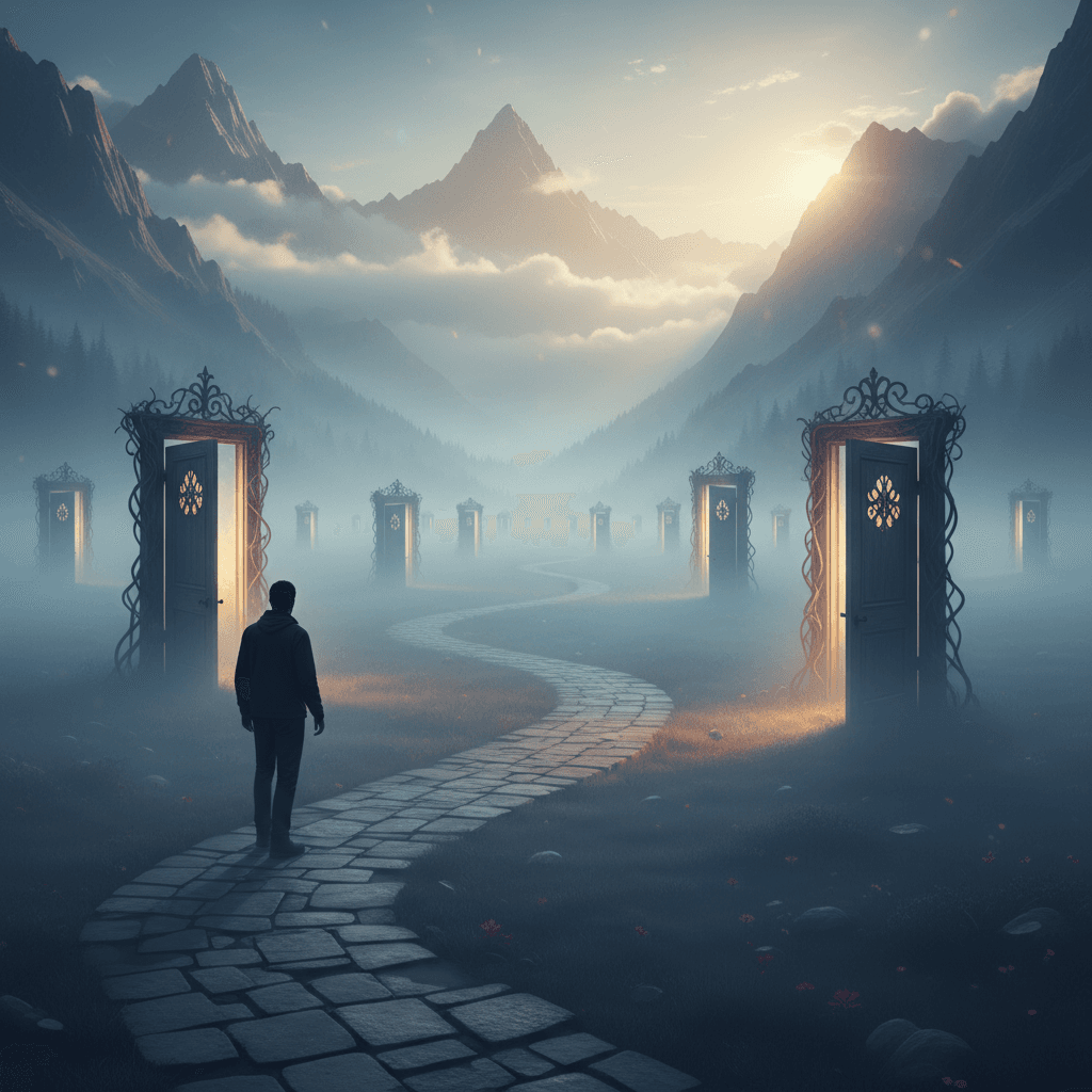 真诚迈步,未见之门徐徐开启 朝着真正重要的事真诚地迈出一步;那些你甚至不知道存在的门就会打开。——村上春树