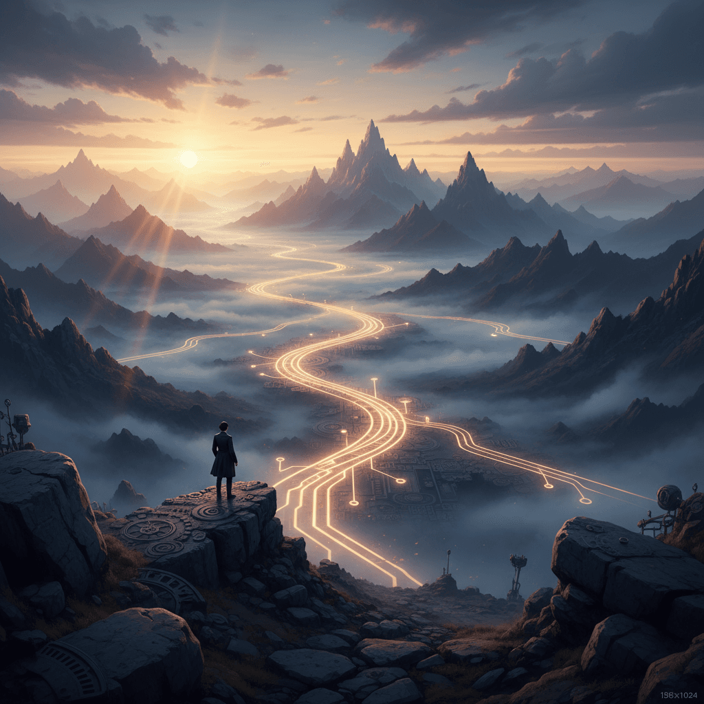 在可能与意志交汇处,新路由此展开 站在可能性与行动的意志交汇之处,看着新的道路展开。 — 艾达·洛芙莱斯