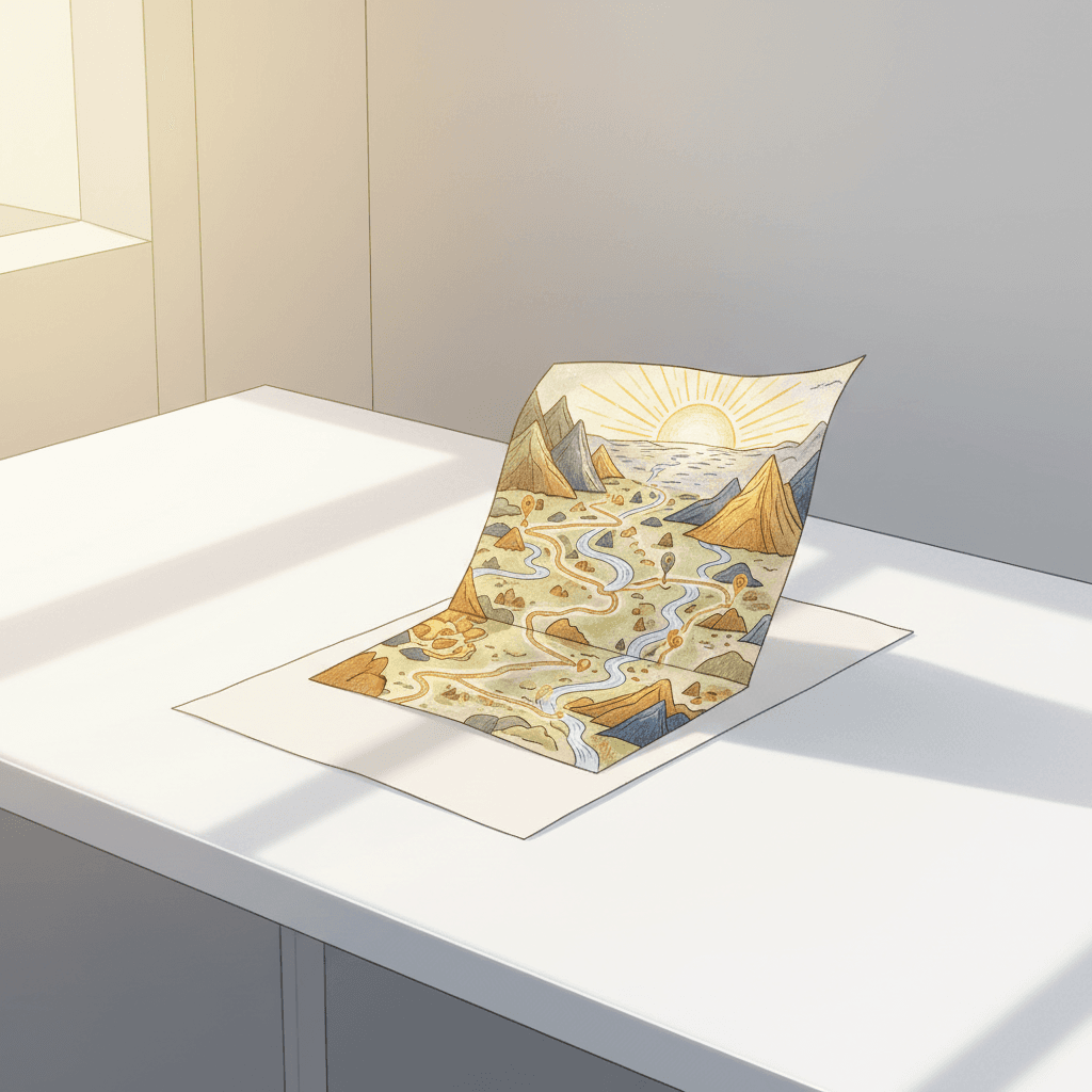 Turn the blank space into a map of your next brave decision. — Leonardo da Vinci