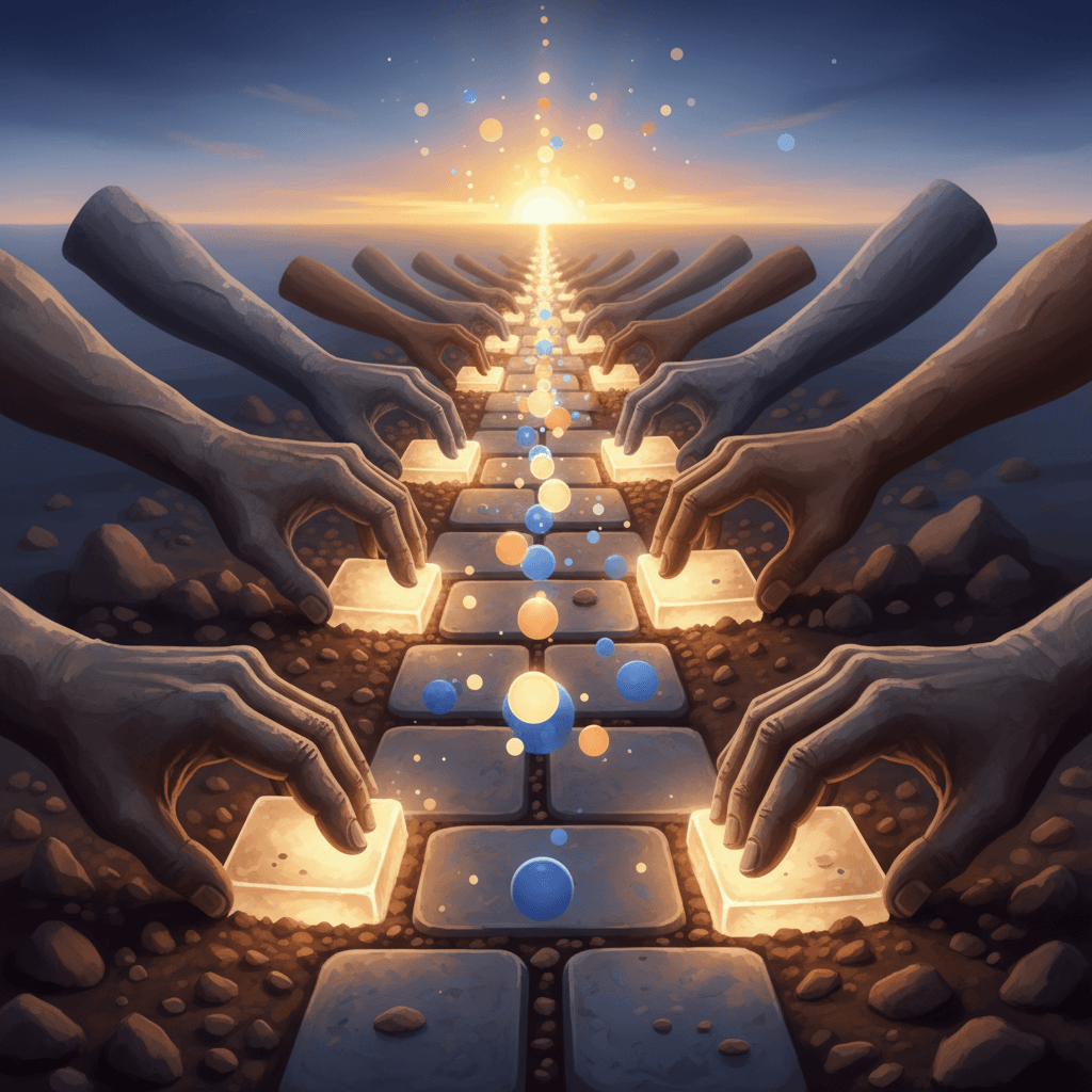 Ideas light the way, but hands build the road. — Margaret Mead