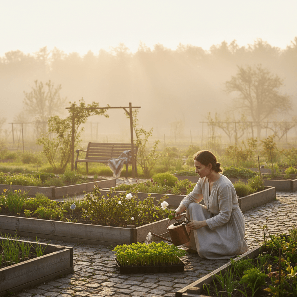 像园子一样培养你的品格:每天悉心照料,收获它的宁静。——孔子